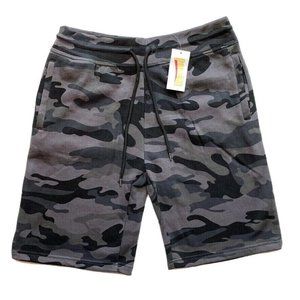 Pennant Camo Bermuda Shorts Men Large Relaxed Fleece Lined Outdoor Hunt Long NWT